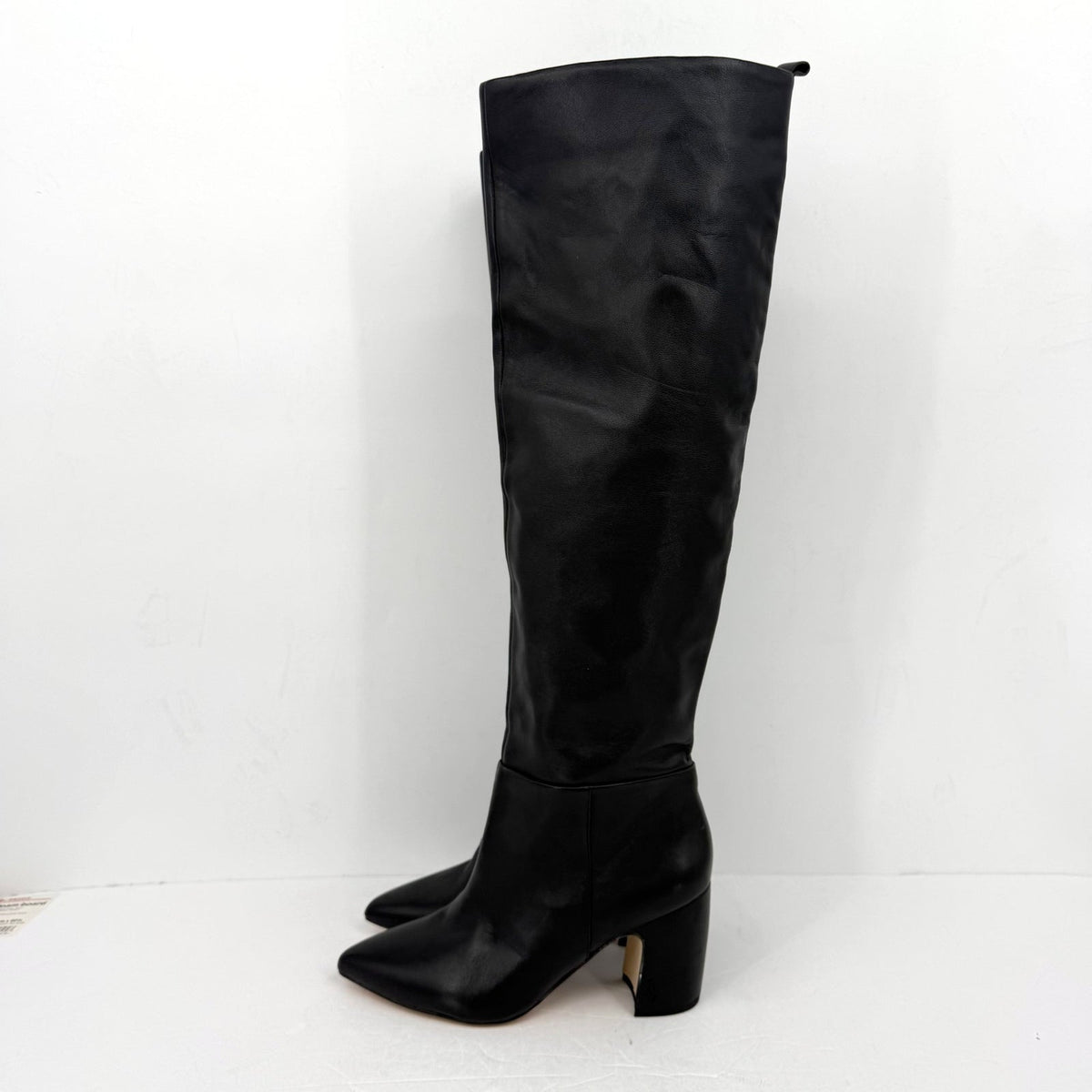 Sam Edelman Womens Hutton Over the Knee Boots Size 7.5 Black Leather NWOB