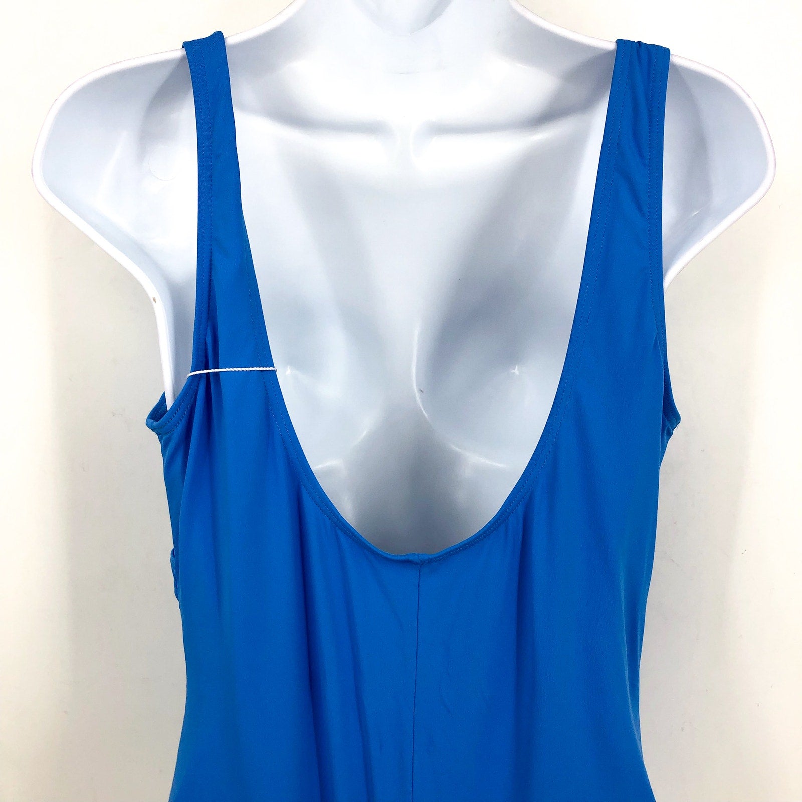 CONTOURS COCO REEF One Piece Swimsuit 14 38C Azure Blue V-Neck Underwire NWT