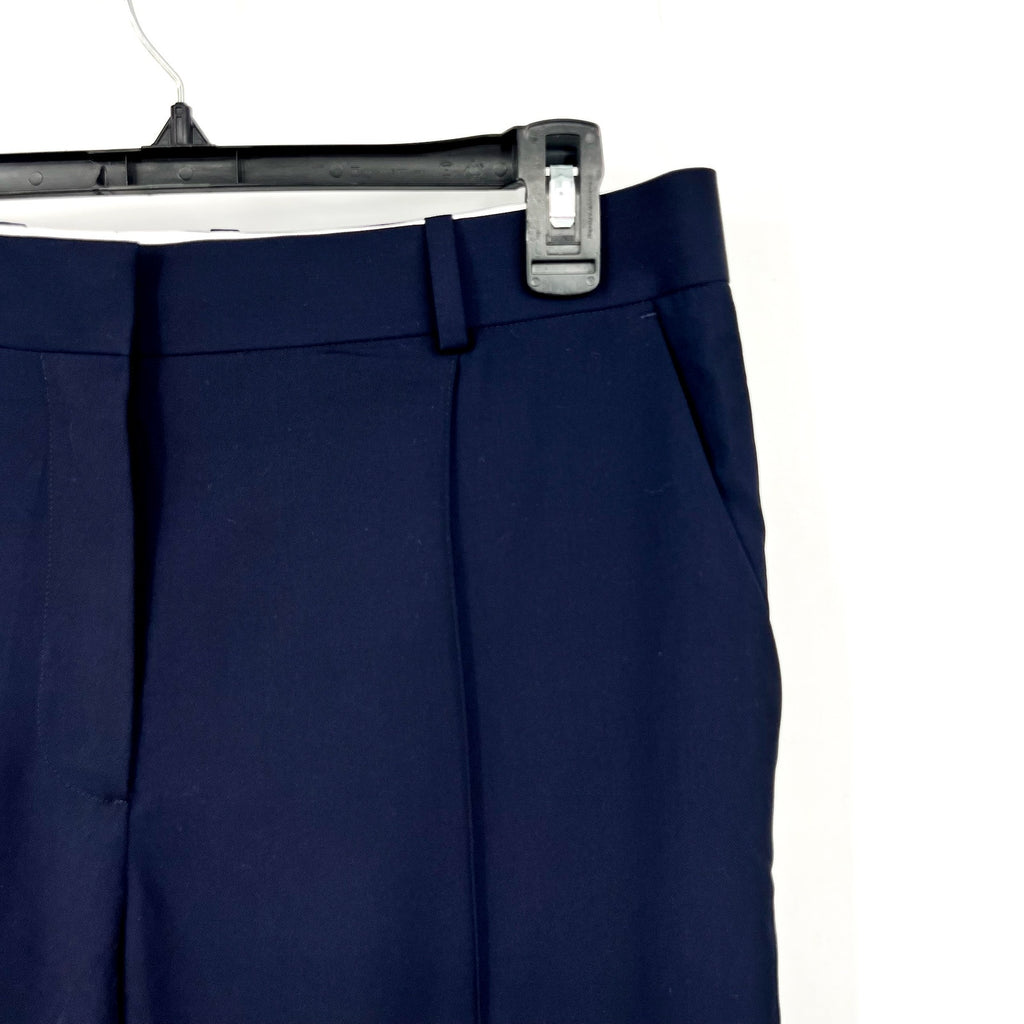 EVERLANE Women's The Italian GoWeave Crop Trouser Pants Size 10 Navy Blue NWT