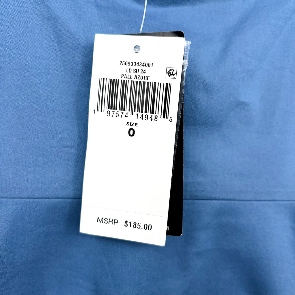 LAUREN RALPH LAUREN Tie-Front Tiered Midi Dress Size 0 Blue Sundress Tank NWT