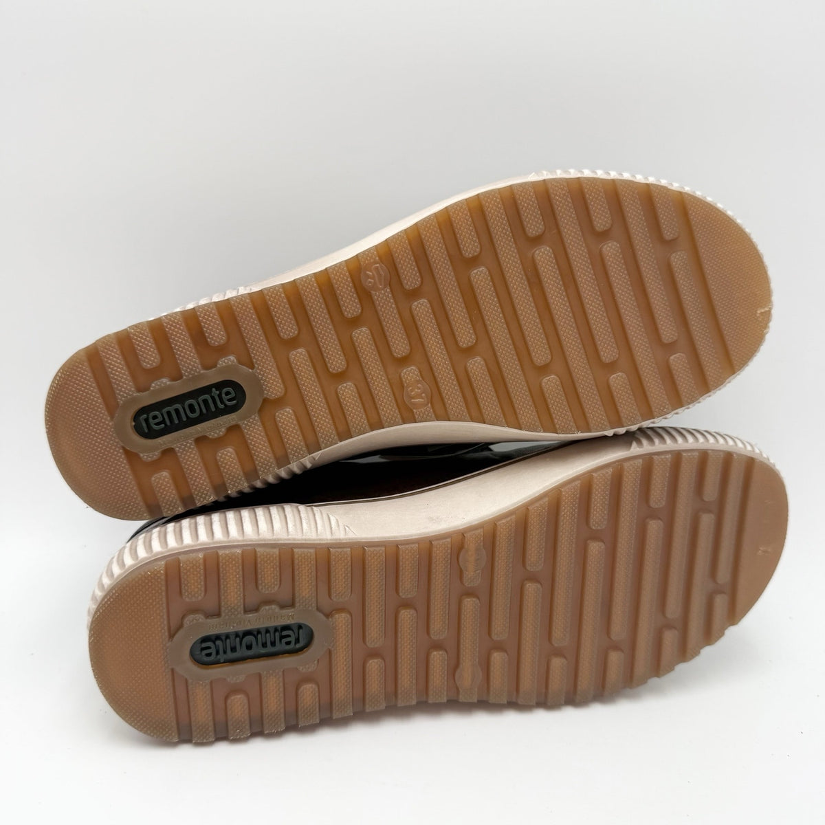 Rieker Womens Maditta 00 Casual Low Sneakers Size 6 EU 37 Brown Leather NIB