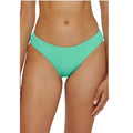 BECCA Modern Edge Shirred American Bikini Bottom Medium Green Aqua Sea NWT