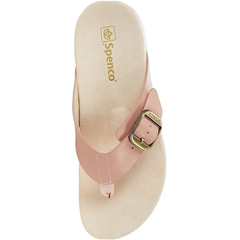 Spenco Women's Sierra Sandals Size 7.5 Pink Pale Blush Thong Flip Flop APMA NIB