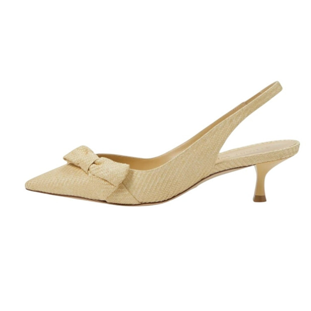 Stuart Weitzman Womens Sofia 50 Slingback Heels US 7.5 B EU 38 Beige NIB