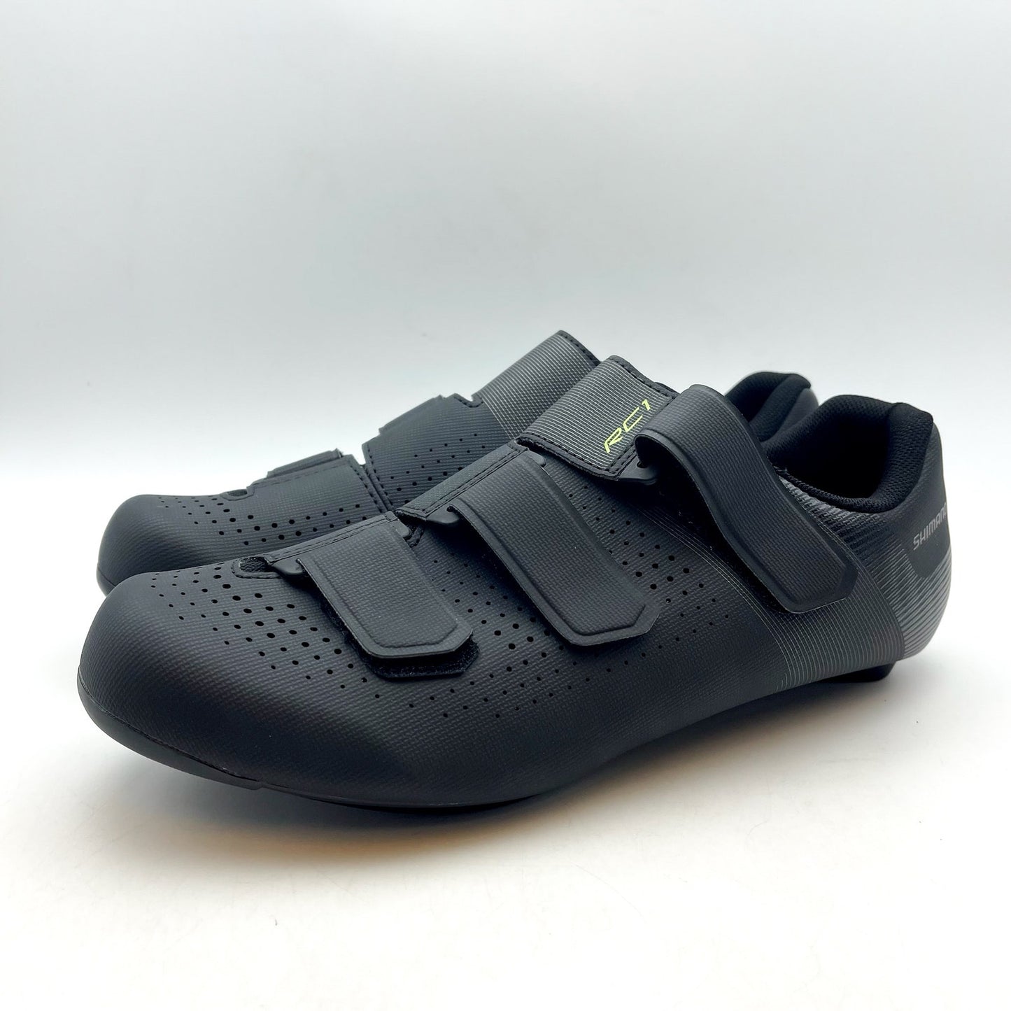 SHIMANO Mens SH-RC100 Road Cycling Shoes US 10.5 EU 45 Black Mesh NIB