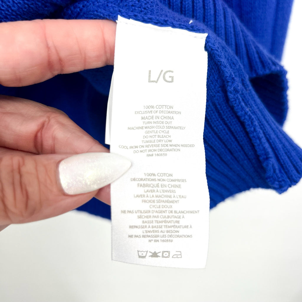 WEAR BY ERIN ANDREWS Florida Gators V Neck Sweater Large Blue Long Sleeve NWT