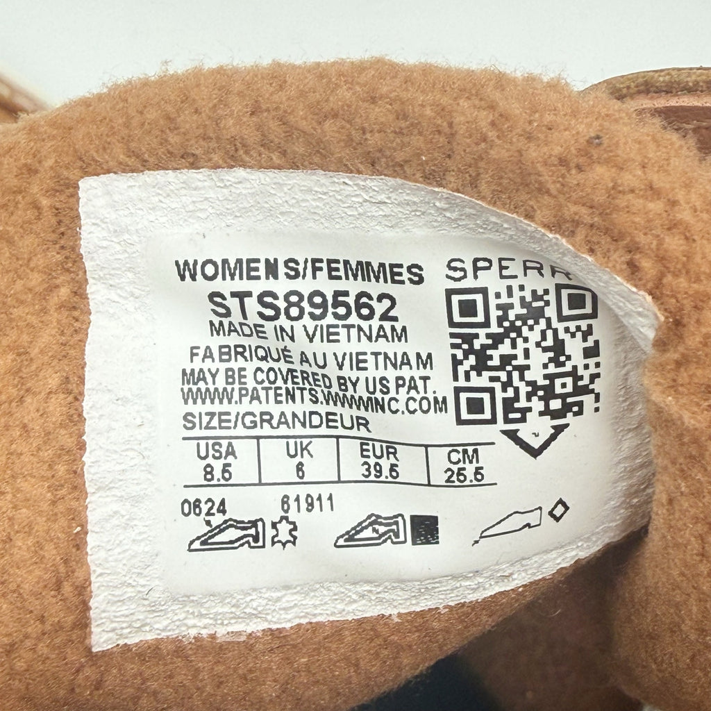 Sperry Womens Torrent Lace-up Ankle Boots Size 8.5 M Tan Leather Waterproof NIB