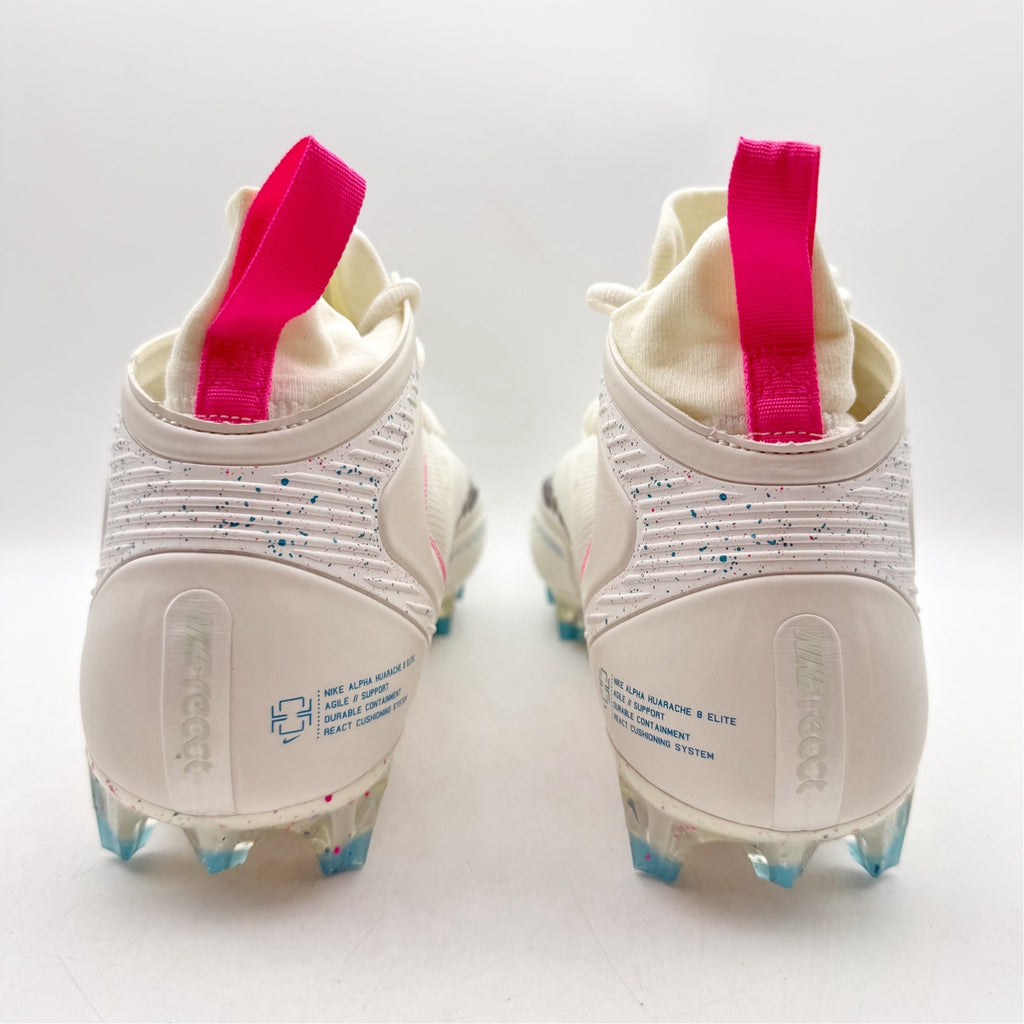 NIKE Mens Alpha Huarache 8 Elite Lacrosse Cleats US 12 EU 46 White Athletic NWOB