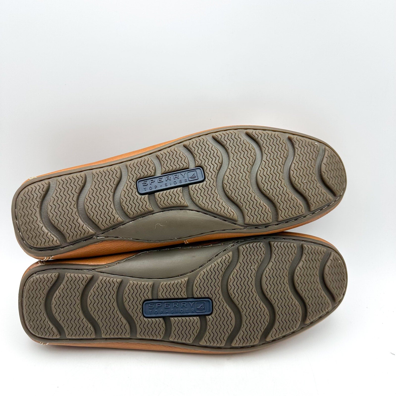 SPERRY Mens Wave Venetian Driver Loafers Size 10 M Tan Brown Leather NWOB