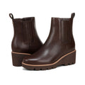 Vionic Womens Aria Ankle Booties US 7.5 WIDE EU 38 Brown Leather Boots NWOB