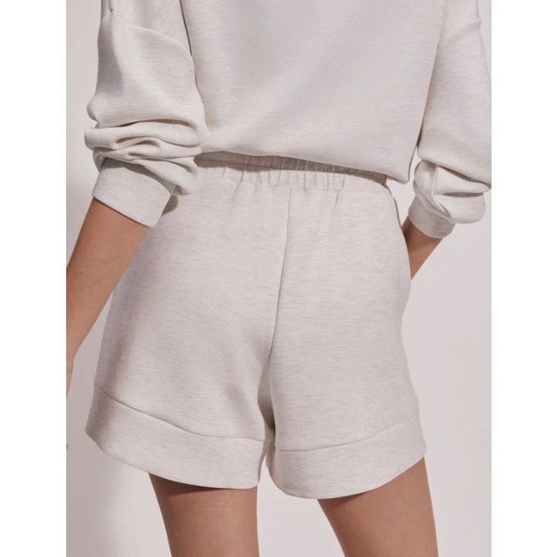 VARLEY Women's Atrium High Rise Shorts XS Ivory Marl 4.5" Inseam DoubleSoft NWT