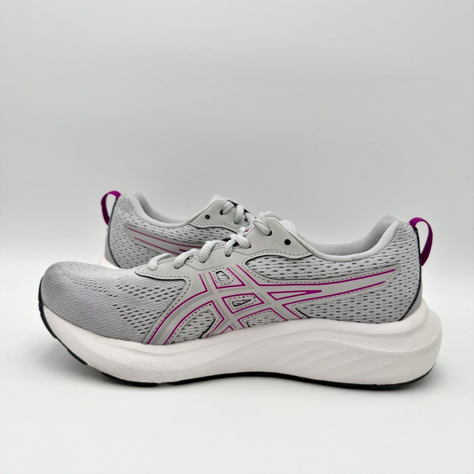 ASICS Womens GEL-Contend 9 Running Sneakers US 7 Wide Grey Purple Athletic NIB