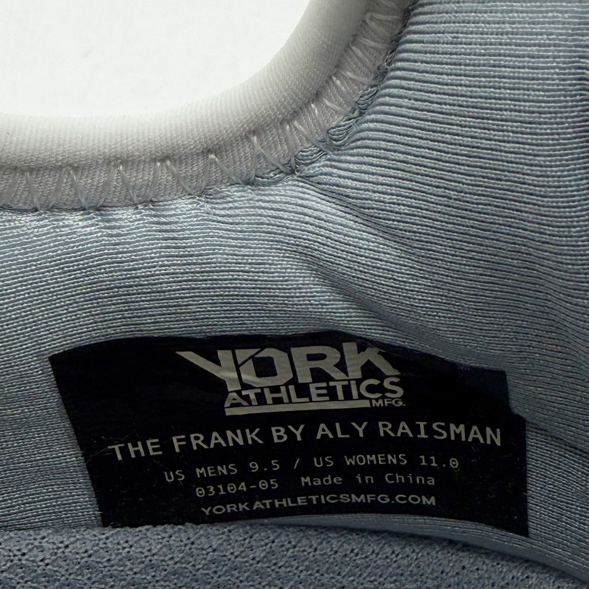 York Athletics Frank Trainers Mens 9.5 Womens 11 Bone White Casual Sneakers NIB