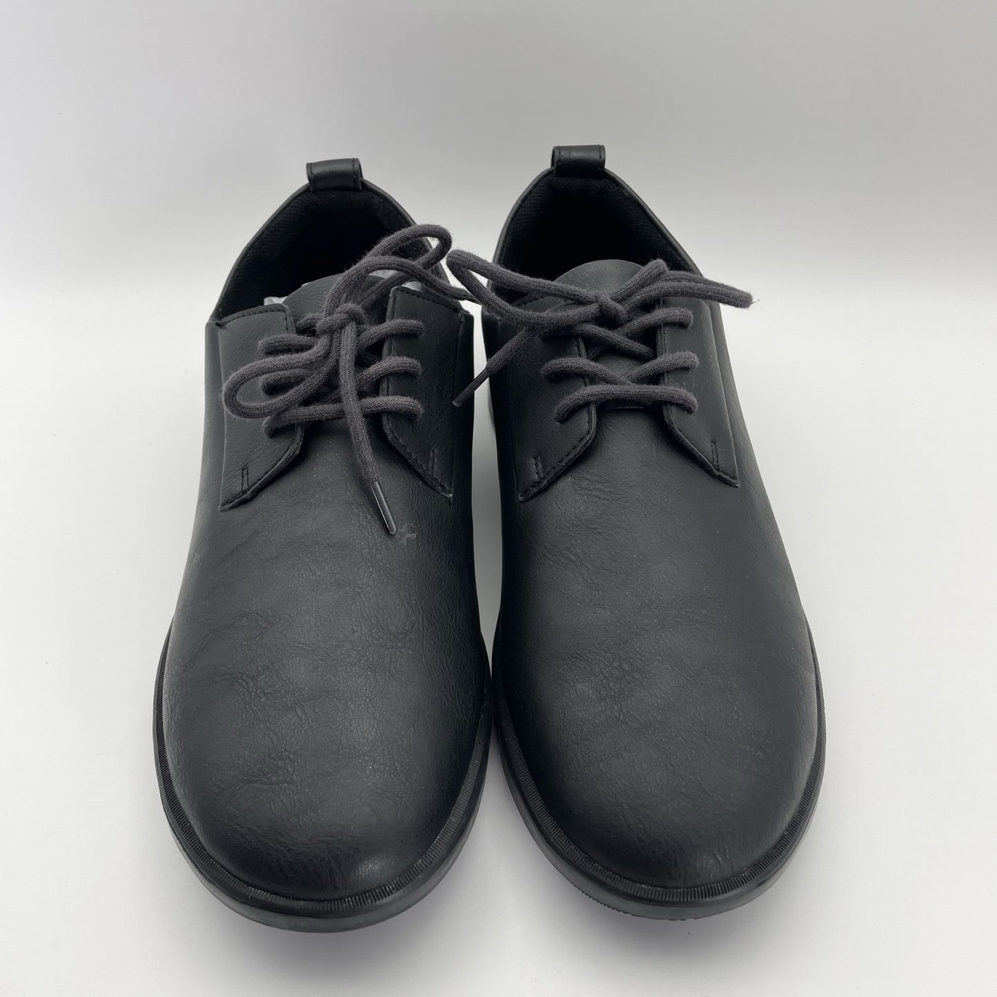 Ponto Womens The Pacific Oxford Shoe US 9 M Black Recycled Leather NWOB