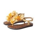 Sam Edelman Girls Gillie Mini Sandals US 1 M EU 32 Yellow Leather NIB