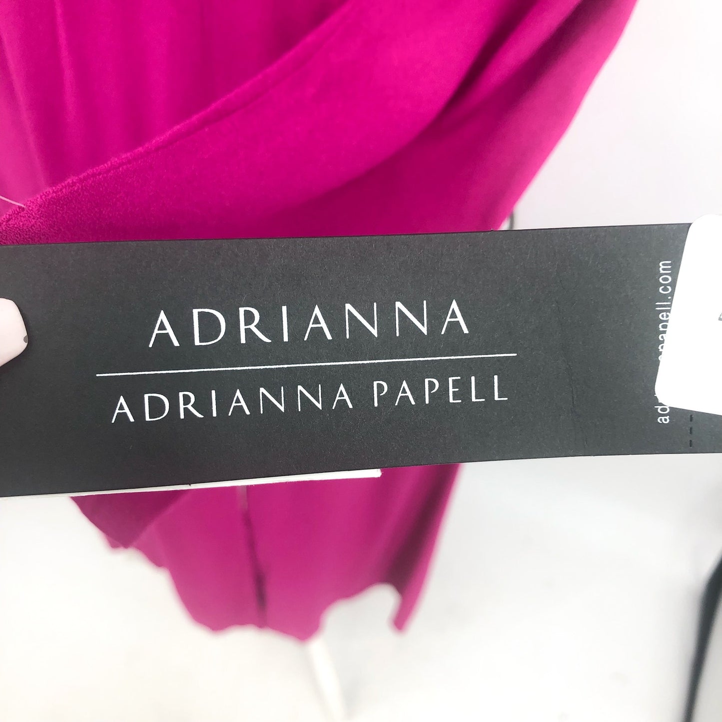 ADRIANNA PAPELL Women's Midi Dress Size 6 Pink Square-neck Light Crepe NWT