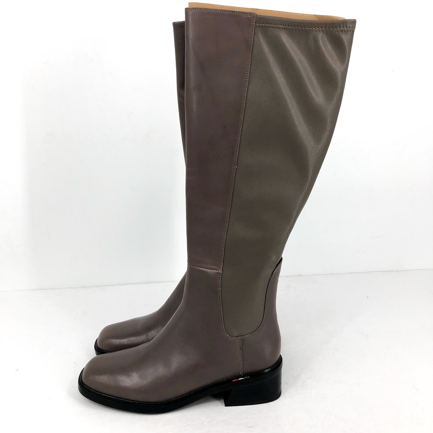 Franco Sarto Womens Giselle Knee High Boots US 7.5 M EU 38 Grey Leather NWOB