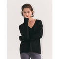 Everlane Womens The Classic V Cashmere Sweater Small Black Long Sleeve NWT