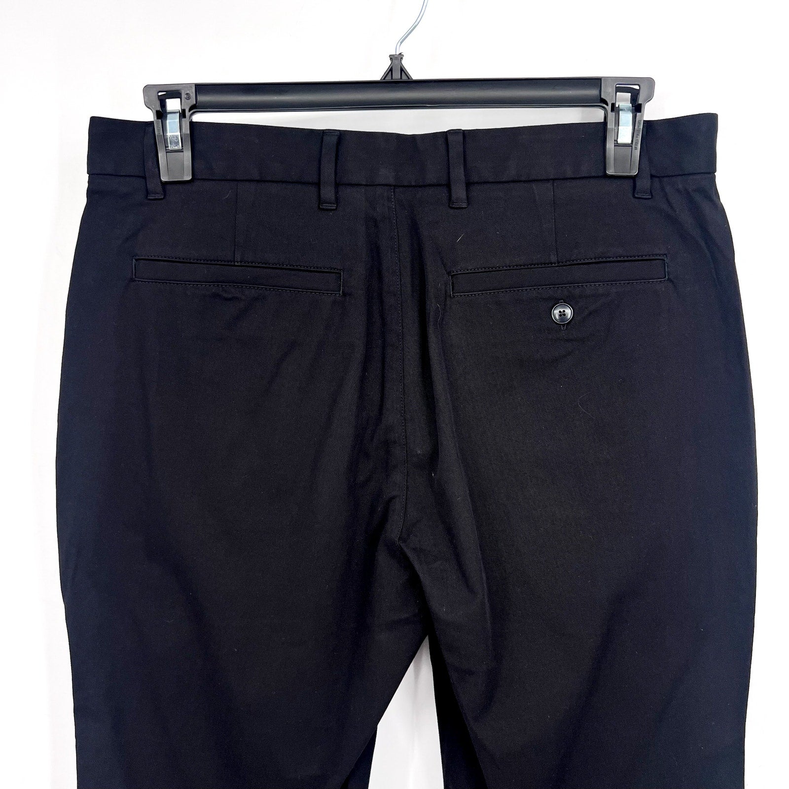EVERLANE Men's Uniform Performance Chino Pants 34x28 Black Slim Fit NWT