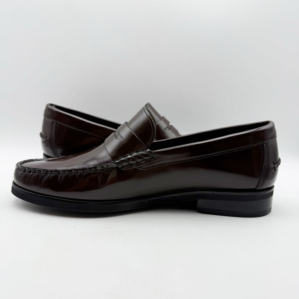 Florsheim Mens Berkley Flex Penny Loafer Size 11.5 Burgundy Brown Leather NWOB