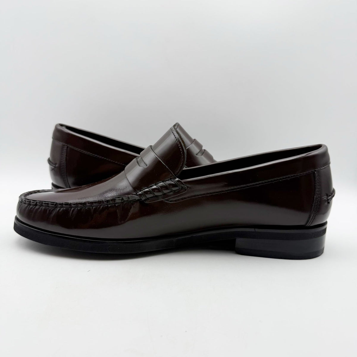 Florsheim Mens Berkley Flex Penny Loafer Size 11.5 Burgundy Brown Leather NWOB