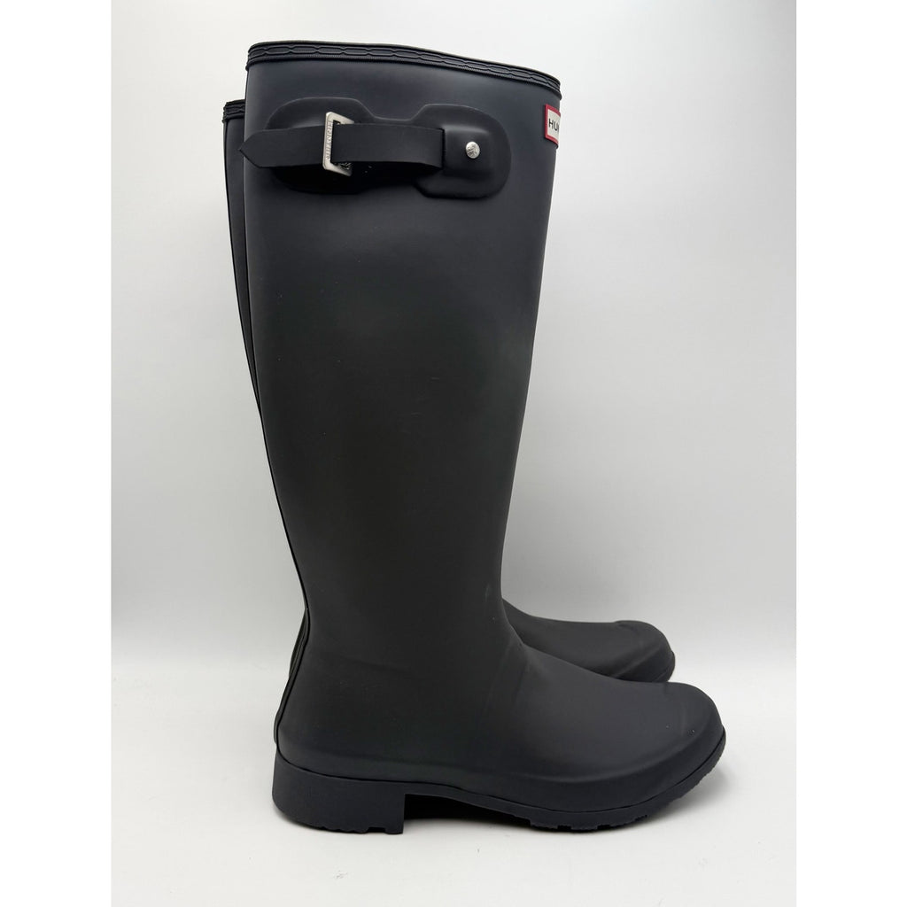 Hunter Womens Original Tall Rain Boots Size 10 Black Waterproof NWOB