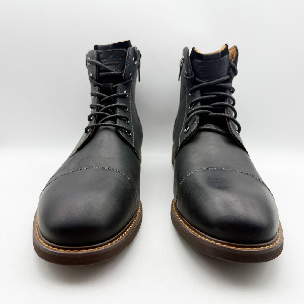 Florsheim Mens Chalet Ankle Boots US 11 Wide EU 44 Black Leather NIB