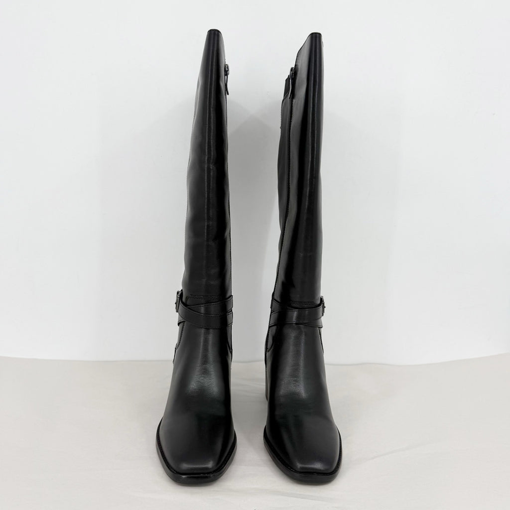 Easy Spirit Womens Noma Knee High Boots US 7 M Black Leather NIB