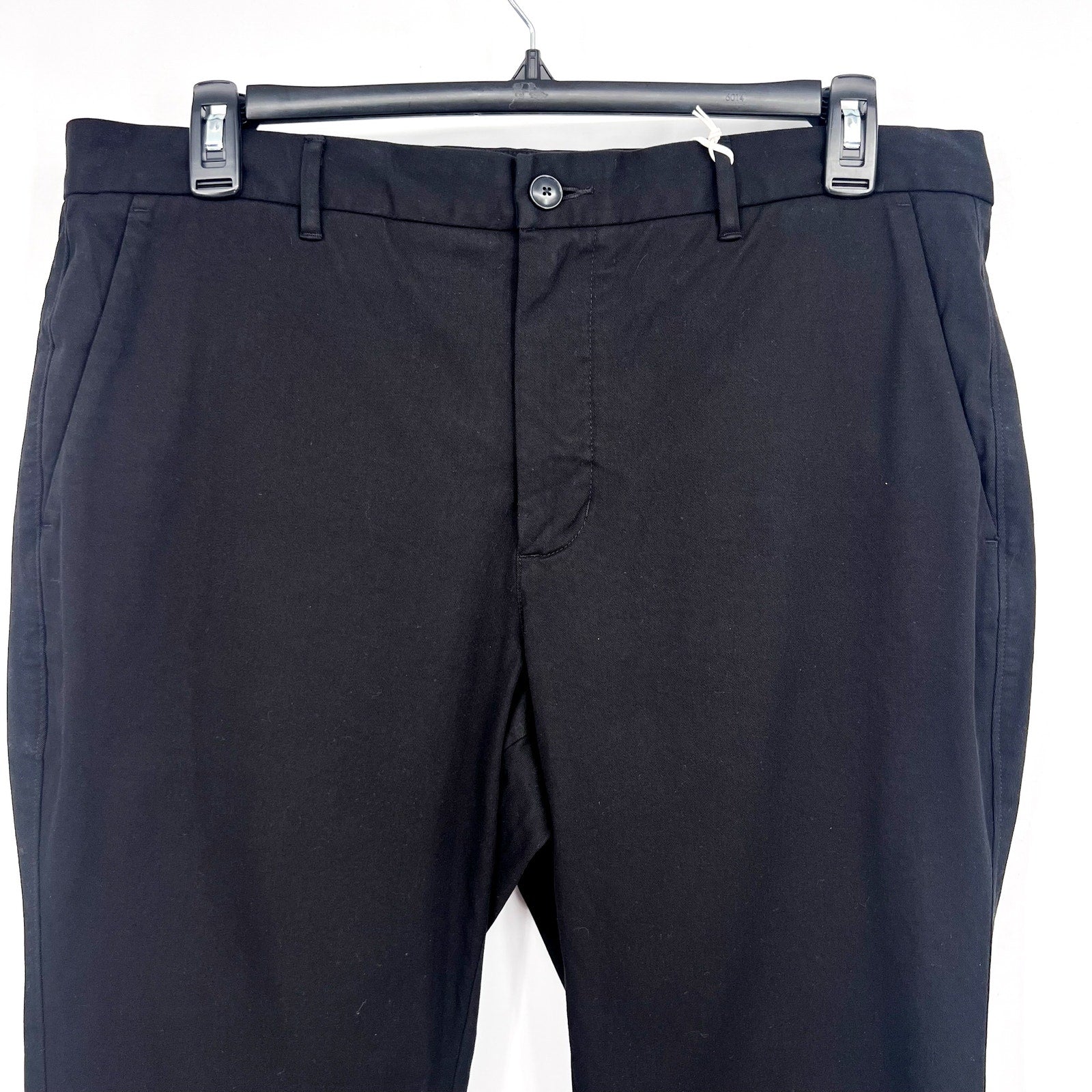 EVERLANE Men's Uniform Performance Chino Pants 38x28 Black Slim Fit NWT