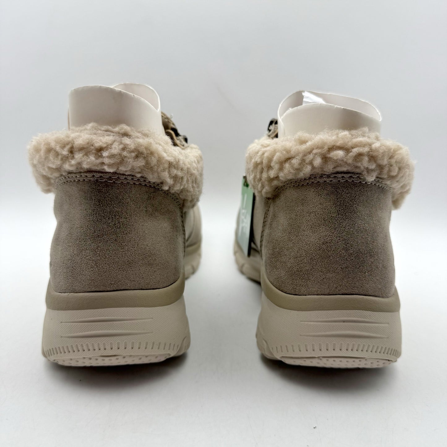 Skechers Womens Easy Going Ankle Boots US 10 Grey Water Repellent Lined NIB