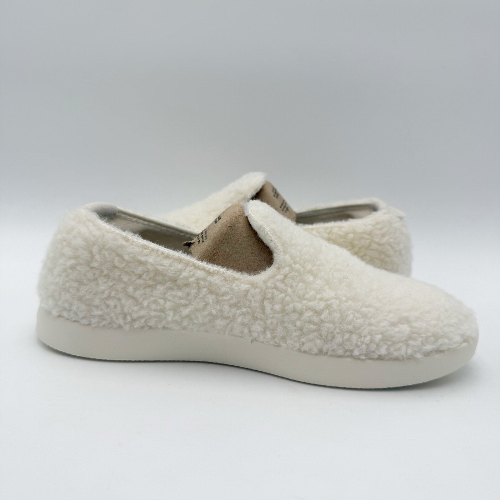 AllBirds Womens Wool Lounger Fluff Casual Sneakers US 9 White Slip On NWOB