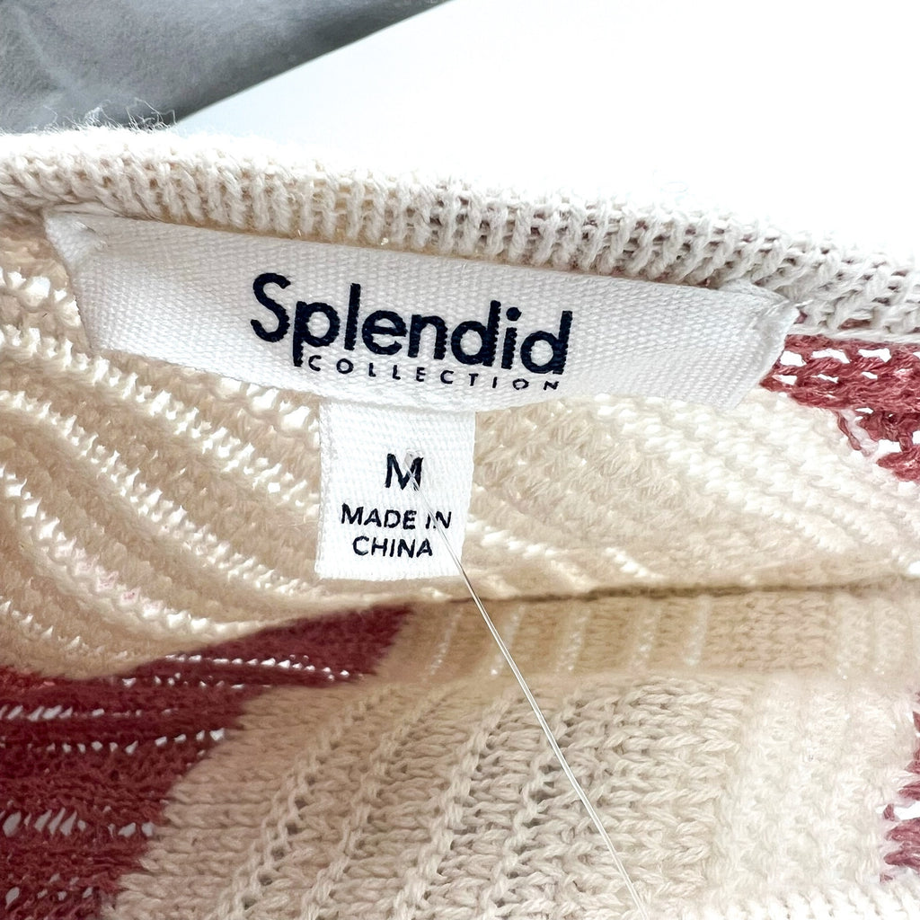 SPLENDID Women's Nicola Knit Tank Dress Medium Sunset White Sand Stripe NWT