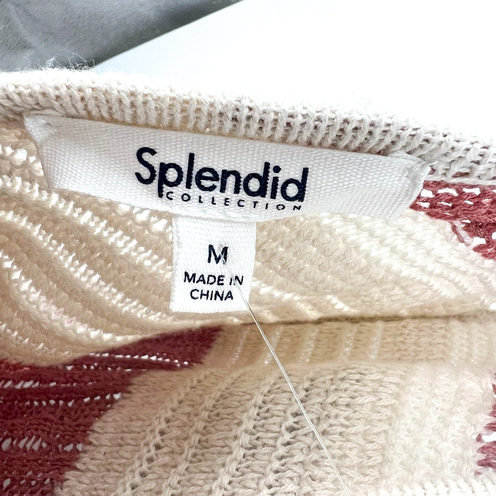 SPLENDID Women's Nicola Knit Tank Dress Medium Sunset White Sand Stripe NWT