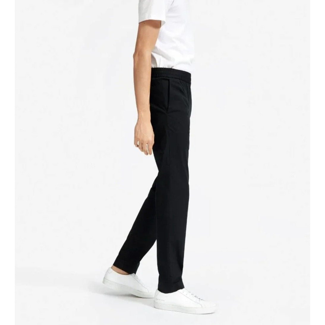 EVERLANE Men's The Athletic Fit Air Chino Pants 28x30 Black Flat Front NWT