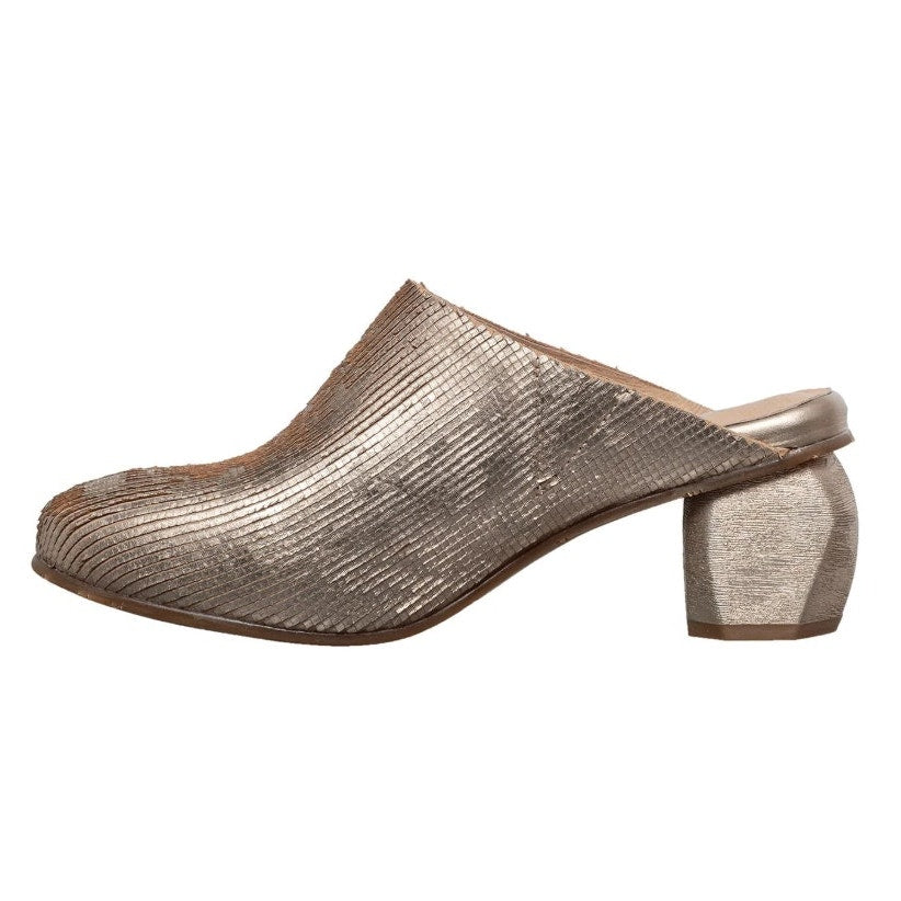 Antelope Womens Penni Mule Heels EU 41 US 10-10.5 Gold Leather NWOB