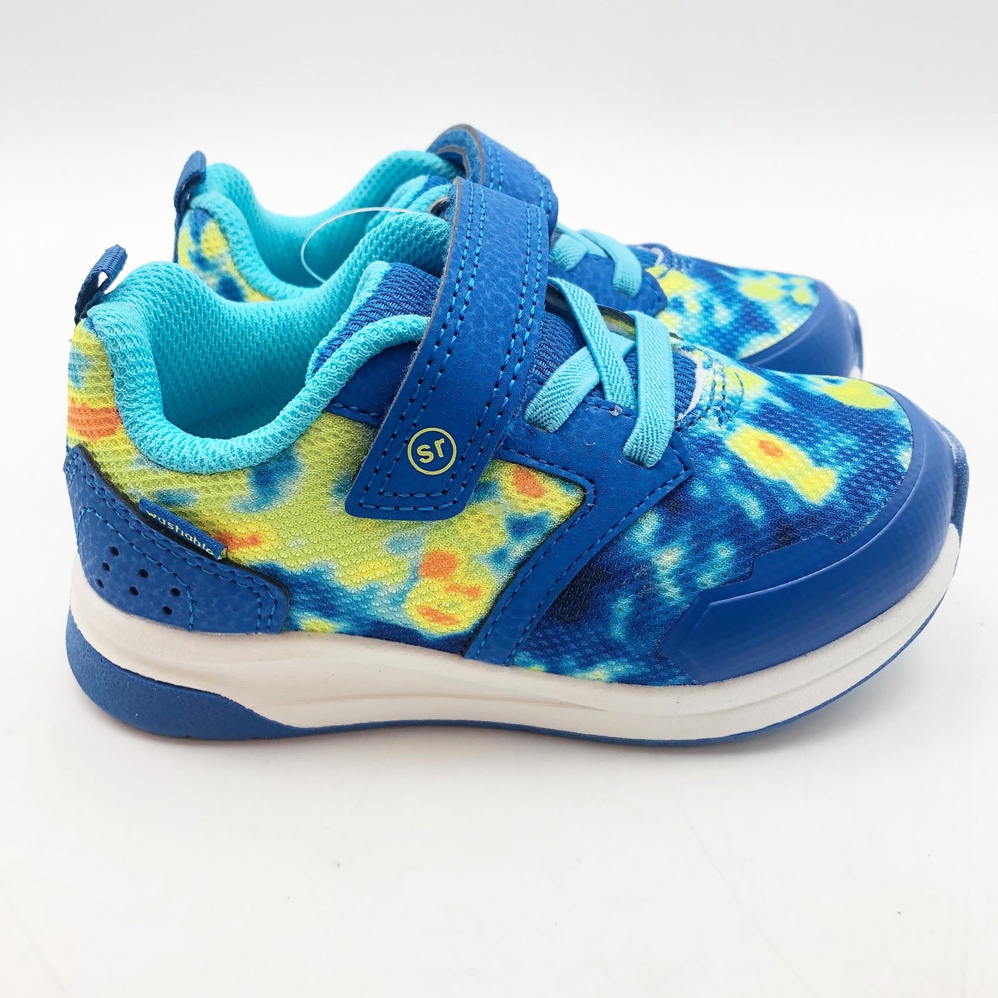 Stride Rite Boys Wiley Made To Play Sneaker 12 Wide Blue Multi Kids Shoe NIB