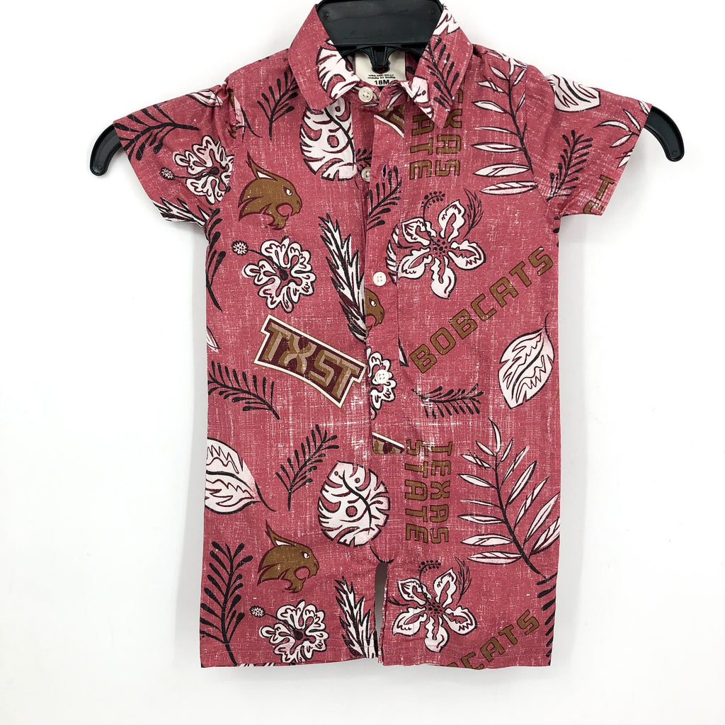 WES & WILLY Infant Romper 12 Months Brick Red Texas State Bobcats One Piece NWT