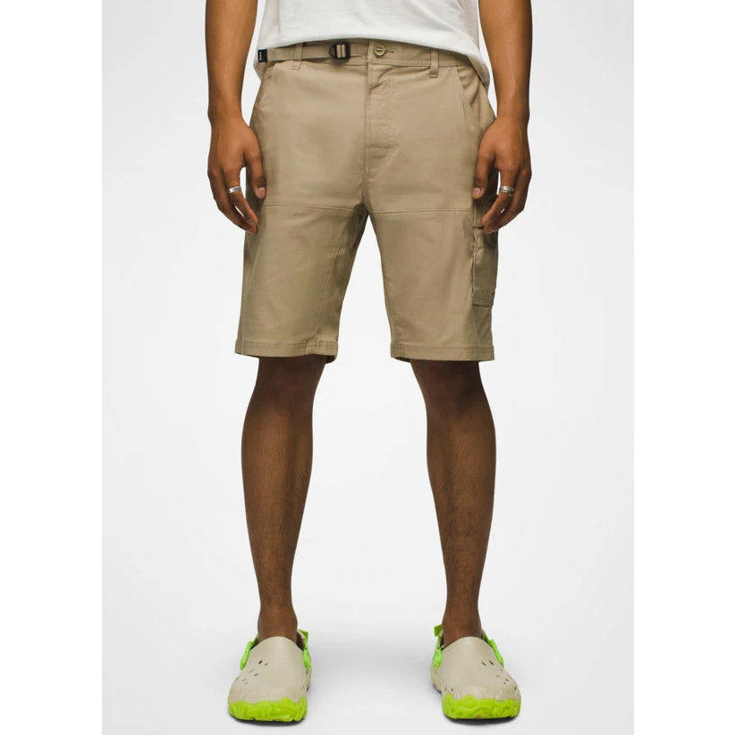 PRANA Men's Stretch Zion Shorts II Size 28 Tan Sandbar Flat Front 10" Inseam NWT