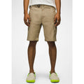 PRANA Men's Stretch Zion Shorts II Size 28 Tan Sandbar Flat Front 10" Inseam NWT