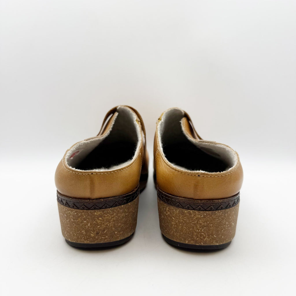 Pikolinos Womens GRANADA W0W Clogs EU 41 US 10-10.5 Tan Leather NIB