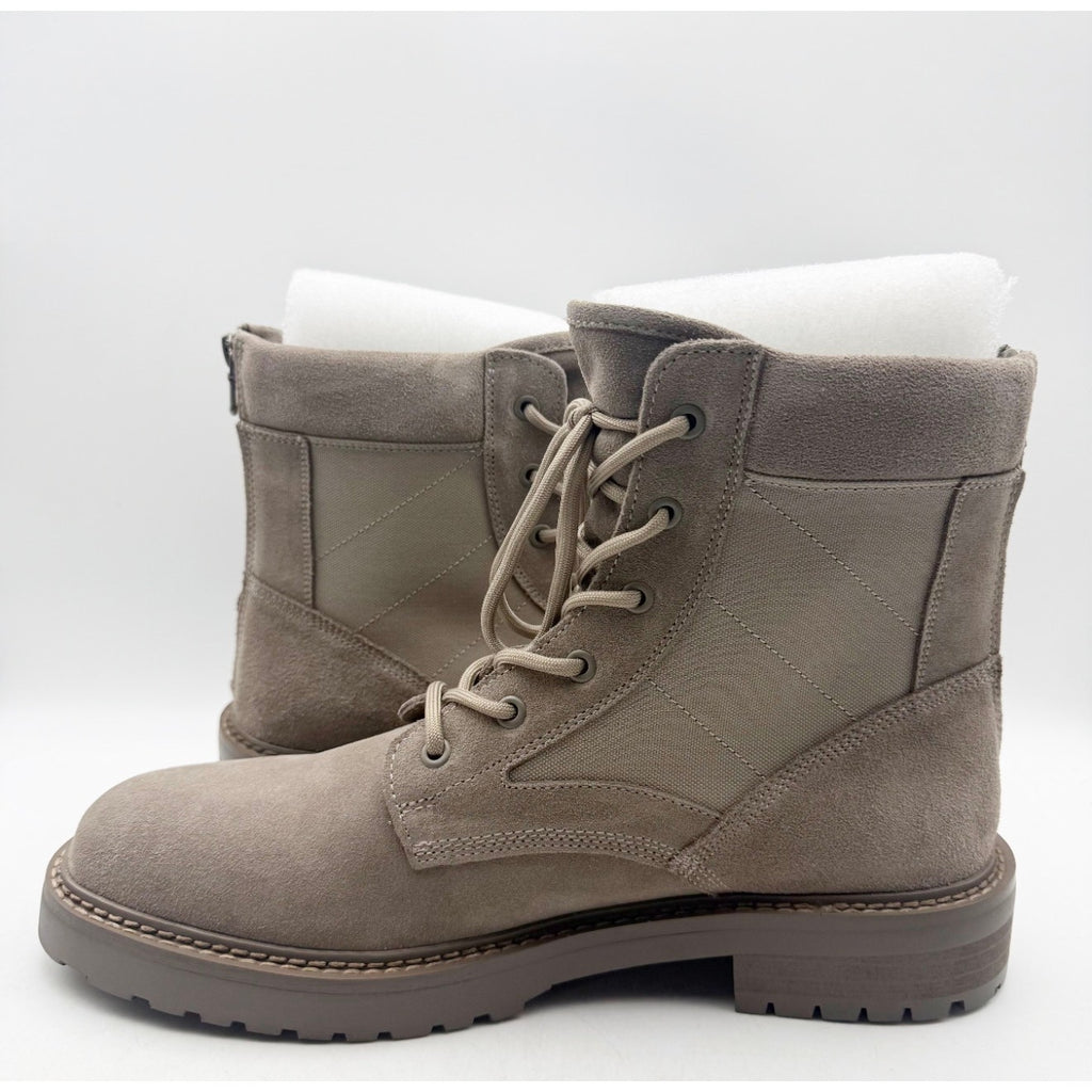 Saint Morta Mens Legion Combat Boots Size 10 EU 44 Taupe Grey Suede NIB