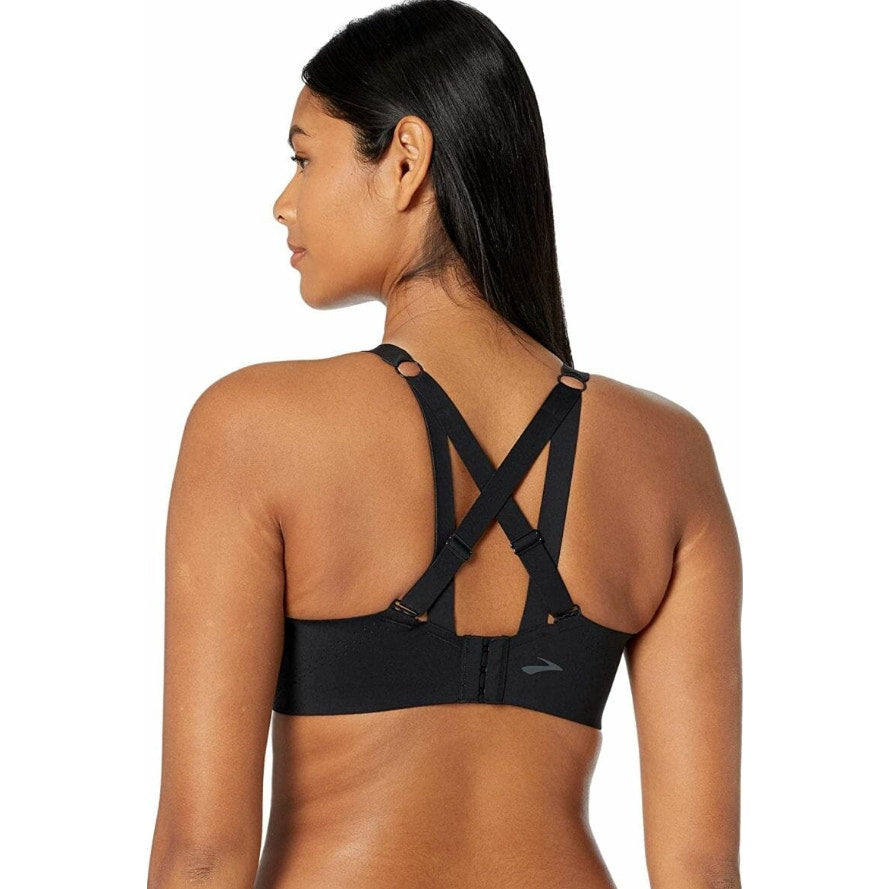 BROOKS Women's Dare Underwire Run Bra Size 36E DD Black High Support NWT