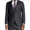 ALTON LANE Men's Tailored Fit Suit Jacket 38S Gray Wool Blend 2 Button NWOT