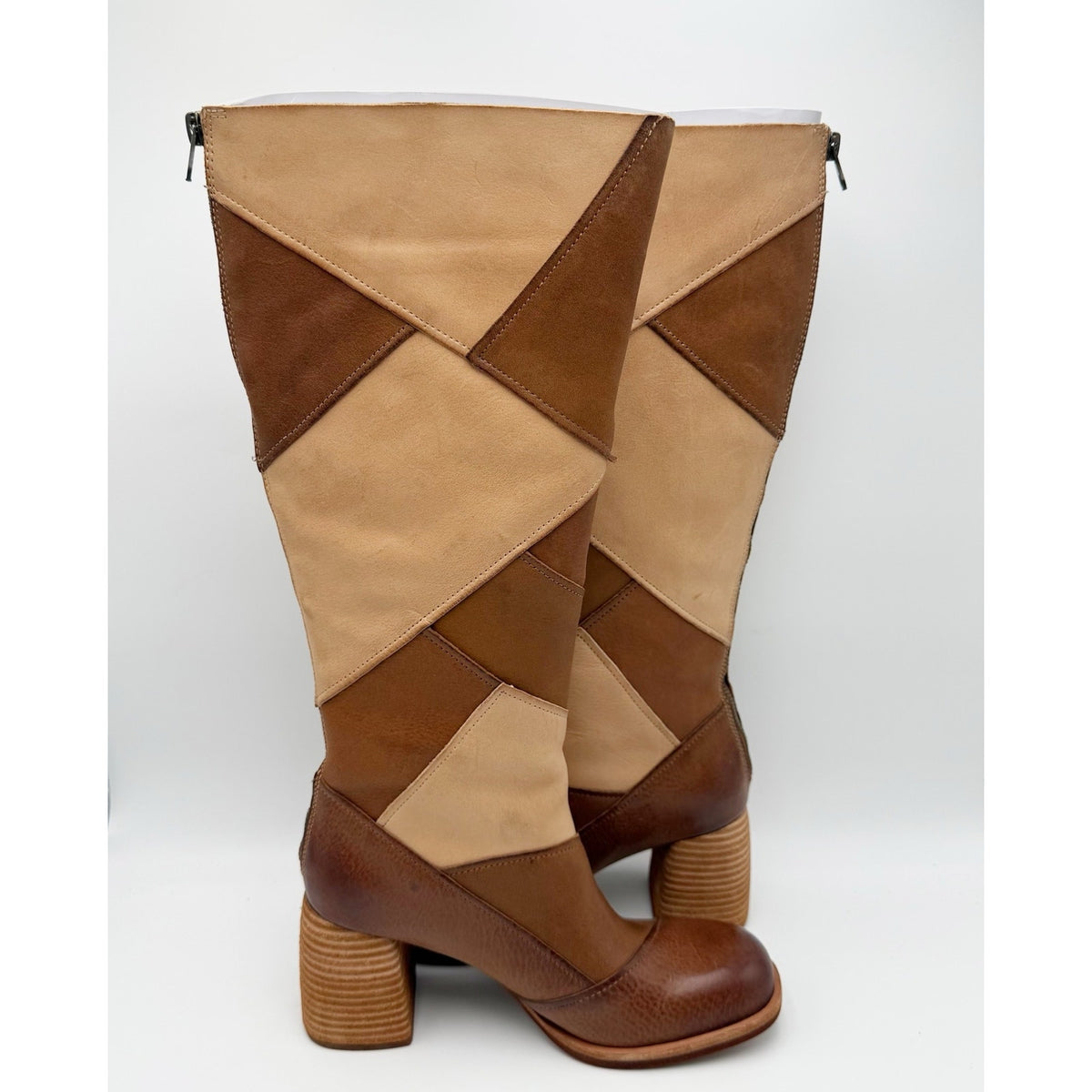 Kork-Ease Womens Asbee Knee High Boots Size 6.5 M EU 37 Tan Leather Suede NIB