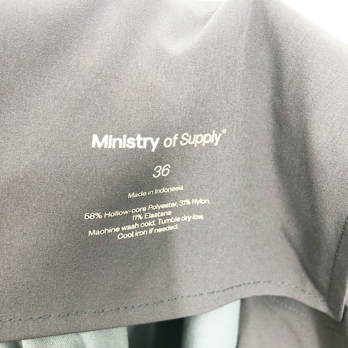 MINISTRY OF SUPPLY Men's Pace Tapered Chino Pants 36x35 Blue Flat Front NWT