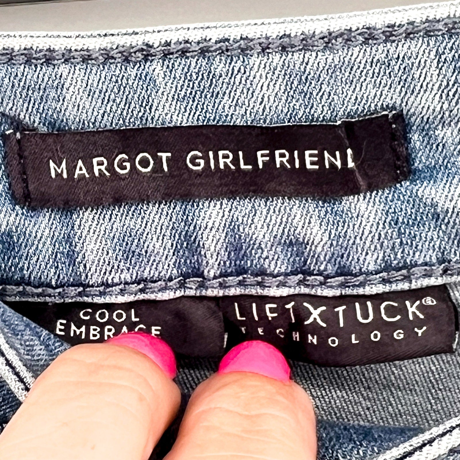 NYDJ Womens Margot Girlfriend Jeans Size 16W PETITE Kingston Blue NWT
