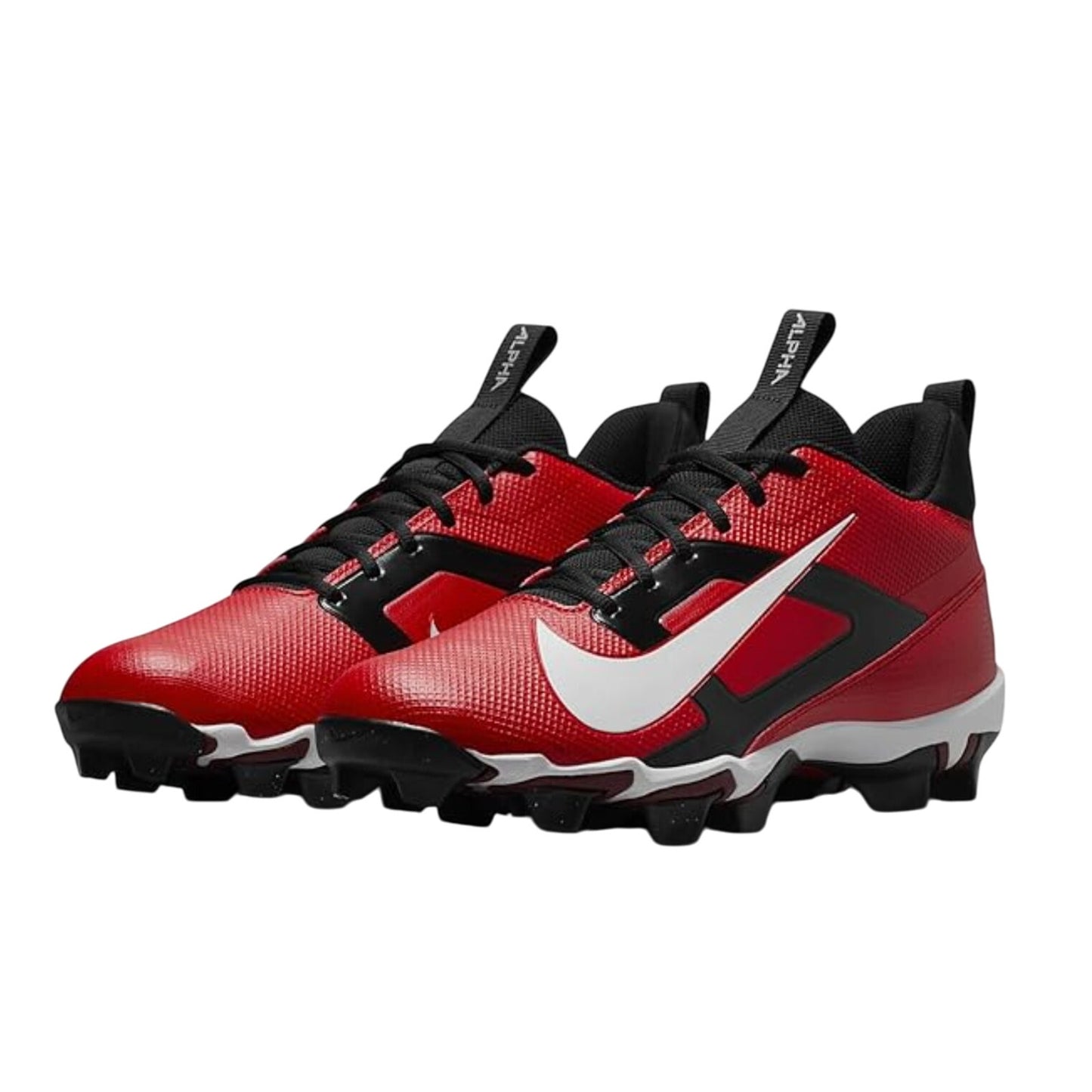 Nike Kids Alpha Menace 4 Shark Football Cleats Size 6 Red White NWOB