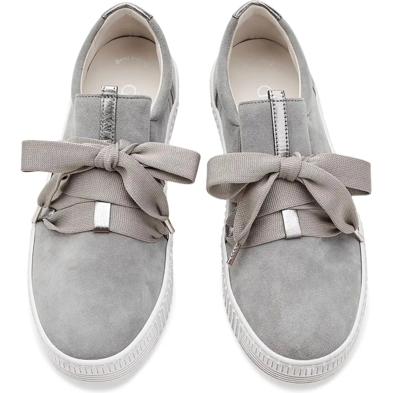 Gabor Womens 73.333.10 Casual Sneakers UK 5.5 US 8 Grey Stone Suede NWOB