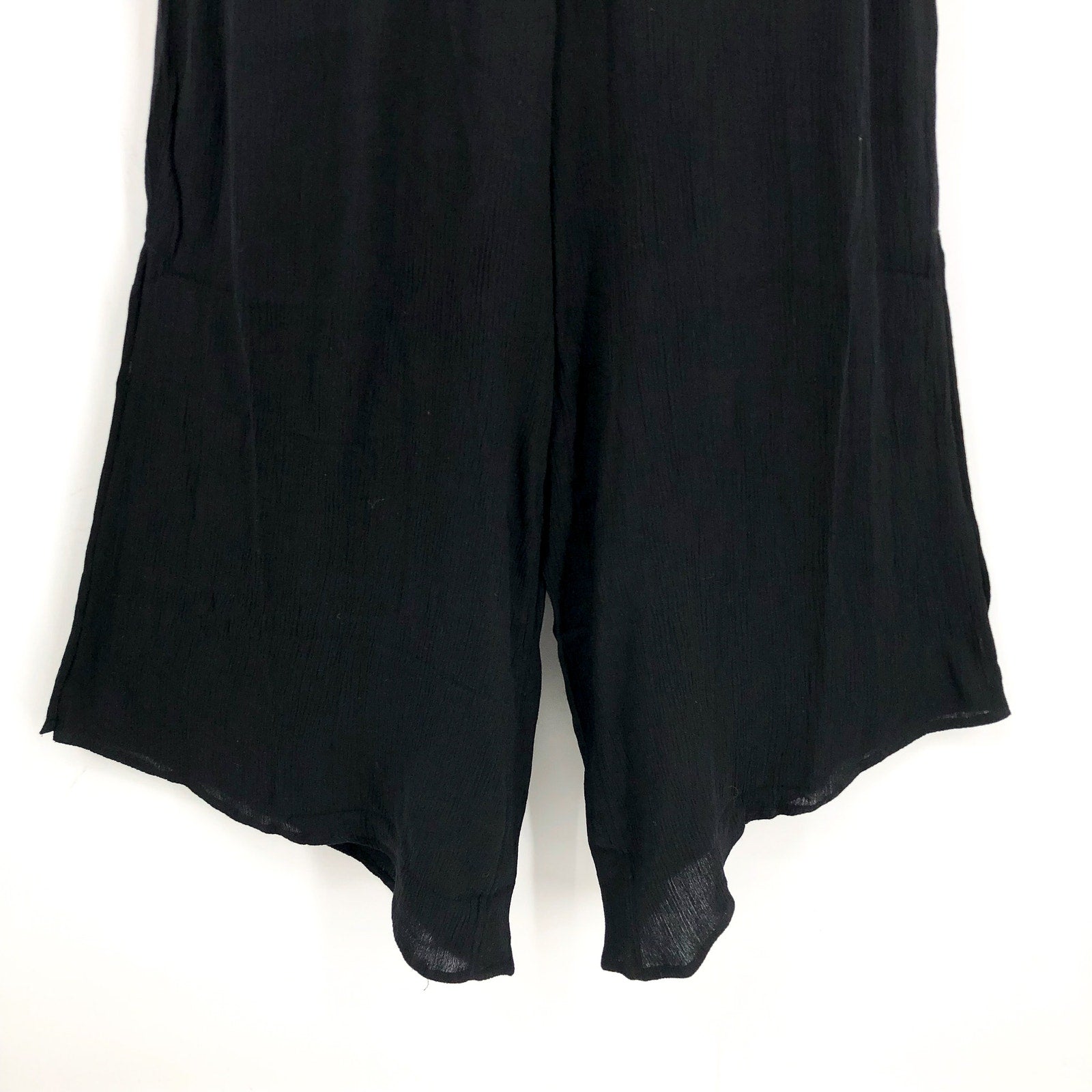 O'NEILL Women's Keiko Tank Jumpsuit XS Black Sleeveless Cut Out Wide Leg NWOT