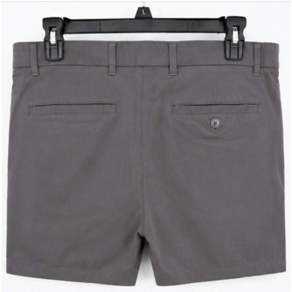 EVERLANE Men's The 7” Slim-Fit Performance Chino Shorts Size 34 Slate Grey NWT